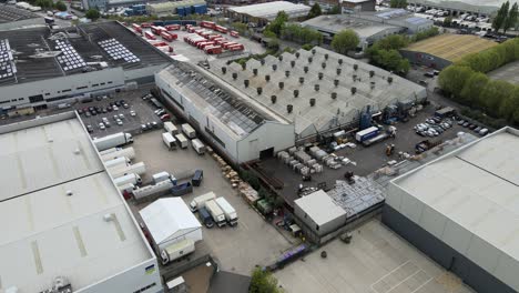 imágenes aéreas de warehouse&#39;s brimsdown enfield industrial estate lea valley reino unido