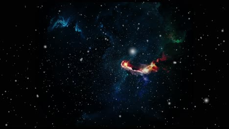 las nubes nebulosas que flotan en el universo se están acercando