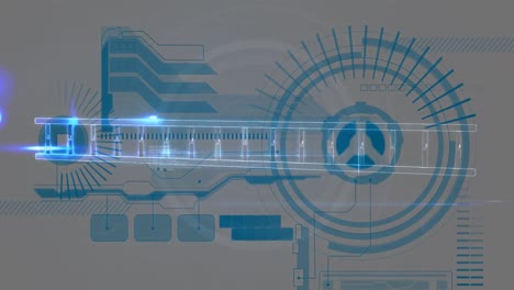 animation of dna strand spinning over data processing