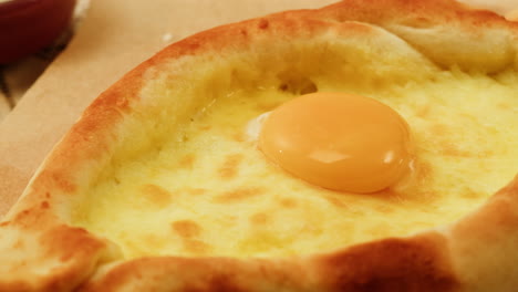 close-up of a khachapuri