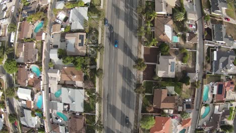 vista aérea de las concurridas calles de la ciudad