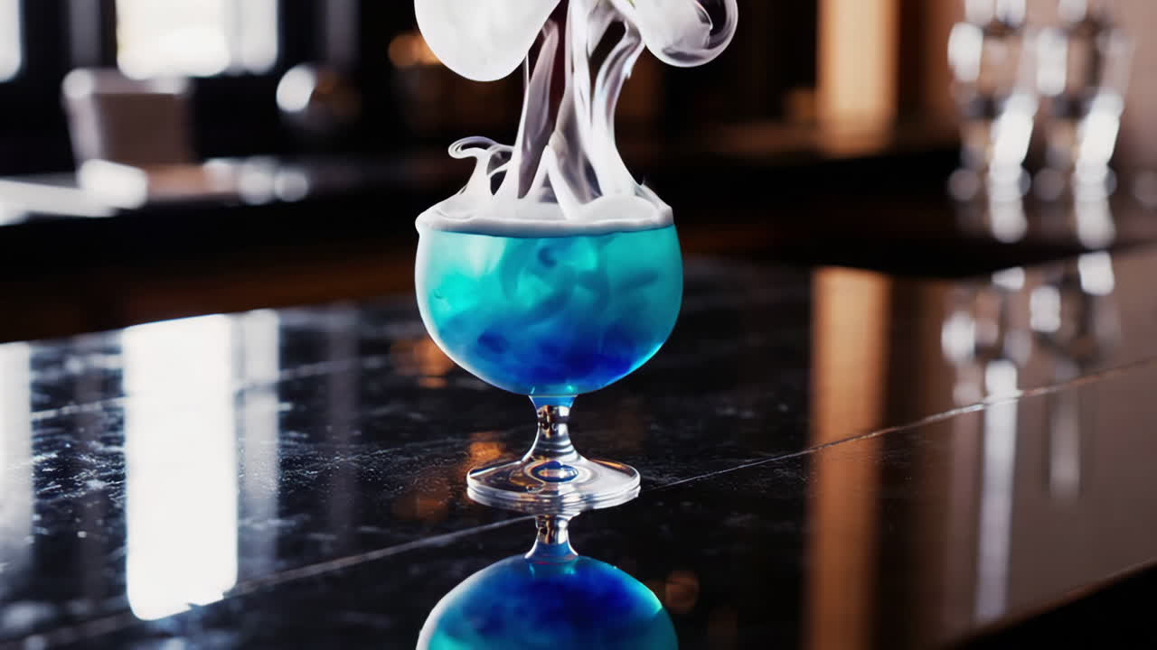 Blue Smoke Cocktail