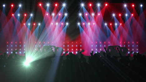 animación de personas bailando sobre luces en un lugar de clubes