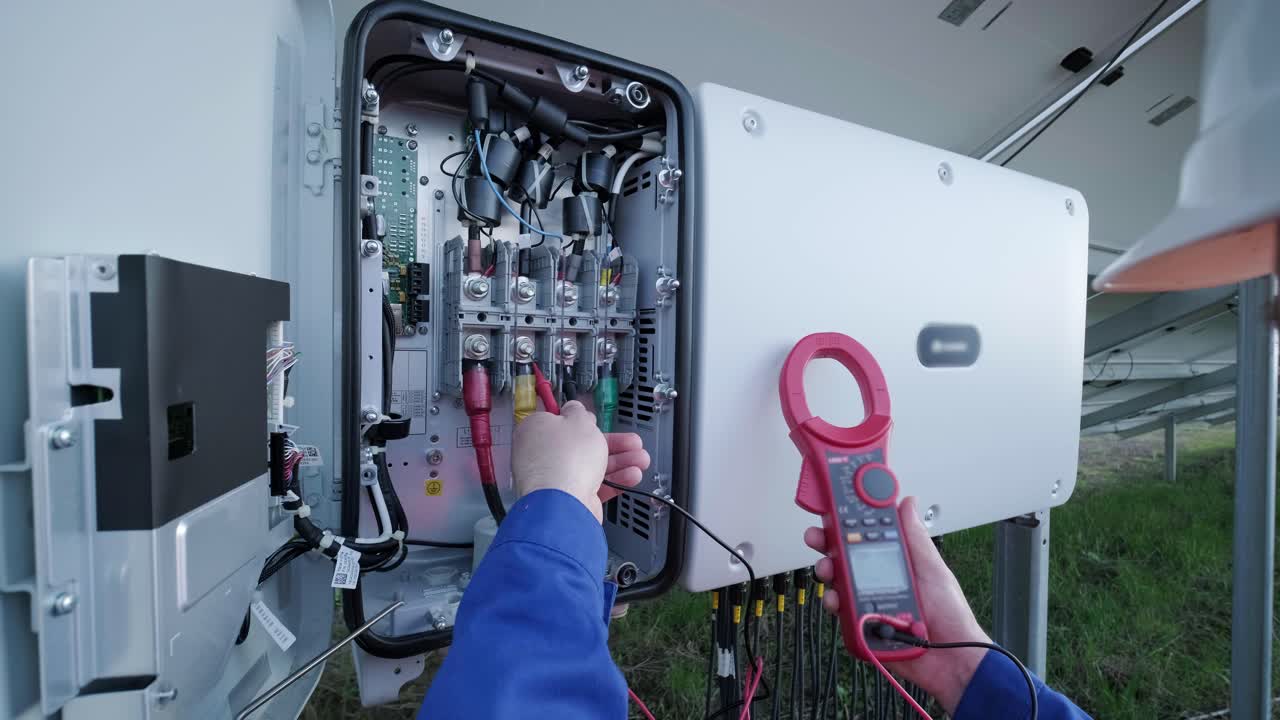 esecuzione di lavori di misurazione elettrica sul trasformatore di potenza