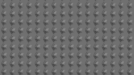 Abstract isometric background gray cubes buttons vertical waves motion