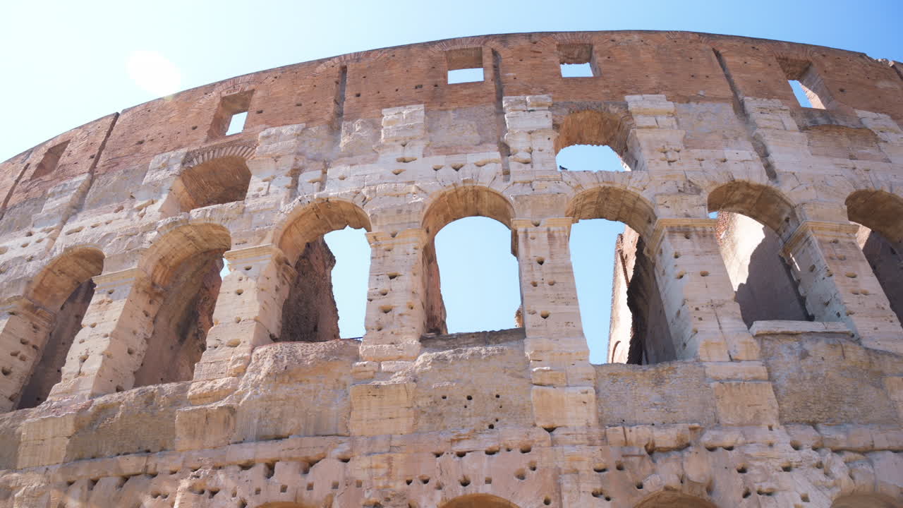 Rome, Italy - July 15, 2022: View of the Colosseum in Rome