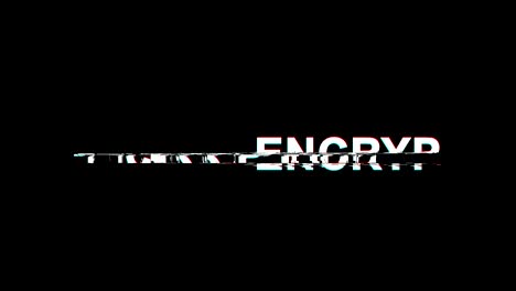 efecto de glitch encriptado texto distorsión de televisión digital animación en bucle 4k