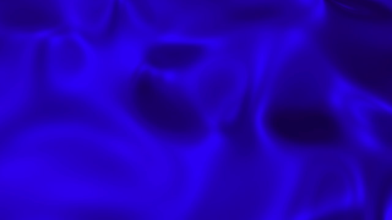 Sfondo liquido a onda metallica blu. Texture di lava satinata glamour rendering 3D in loop 4K
