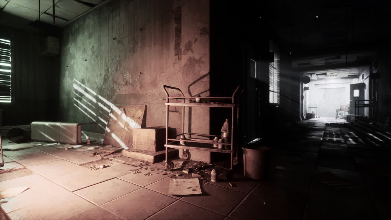 Заброшенный интерьер больницы