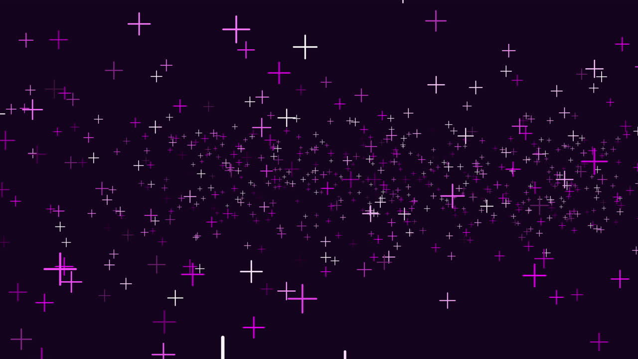 A mysterious purple background with white crosses forming a star-like pattern. The dark and enigmatic atmosphere exudes an intriguing and captivating allure