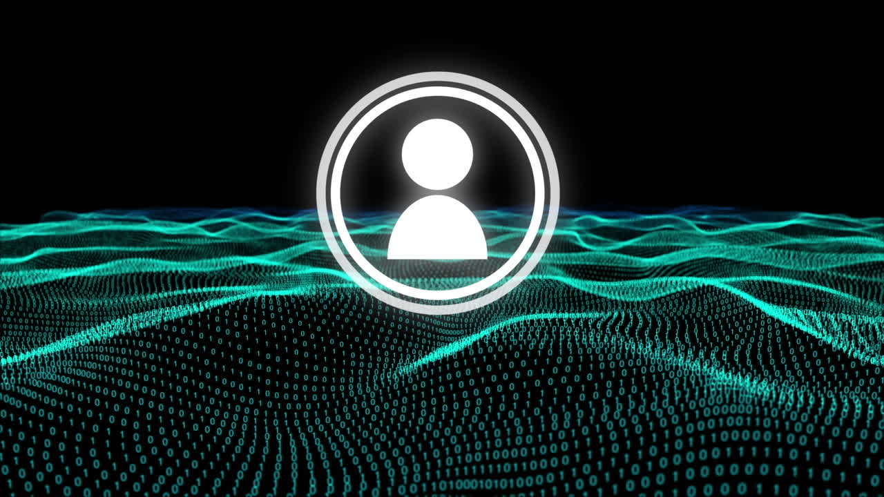 conexión digital en ondas binarias