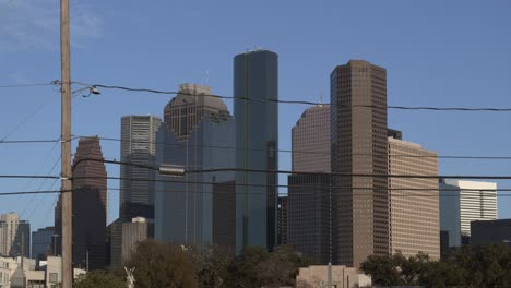 Antena-4k-Del-Horizonte-Del-Centro-De-Houston