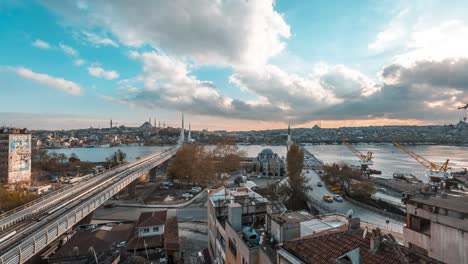 tráfico de lapso de tiempo en la ciudad de estambul