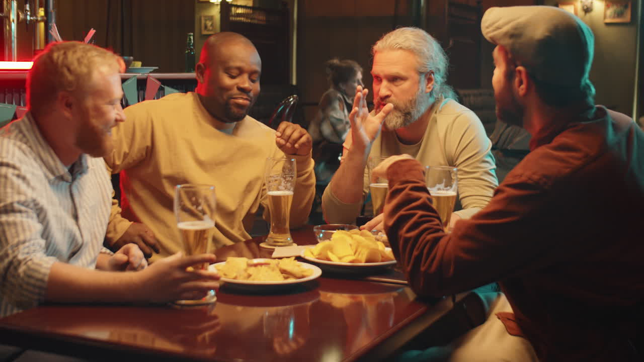 Group Of Friends In Pub