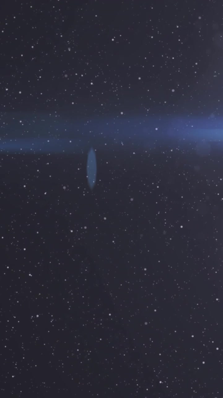 Fundo Cósmico Abstrato com Estrelas Cintilantes e Luz Azul