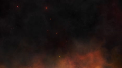 fire and smoke abstract background
