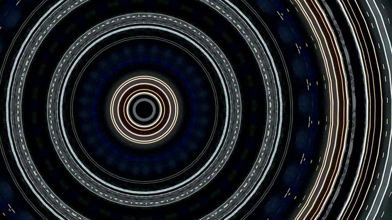 fondo abstracto futurista con animación de vuelo en túnel futurista abstracto con patrón de líneas de luz de neón.