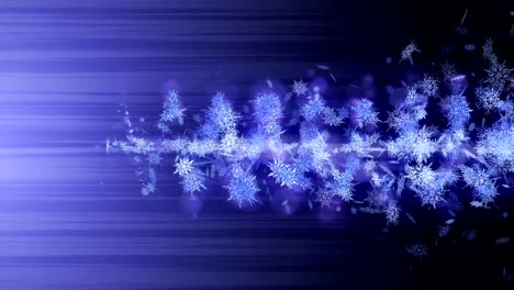 shinning winter symbol with beauty snowflakes. vortex from spin snow. winter pattern. beauty dancing snowflakes. abstract loop animation.