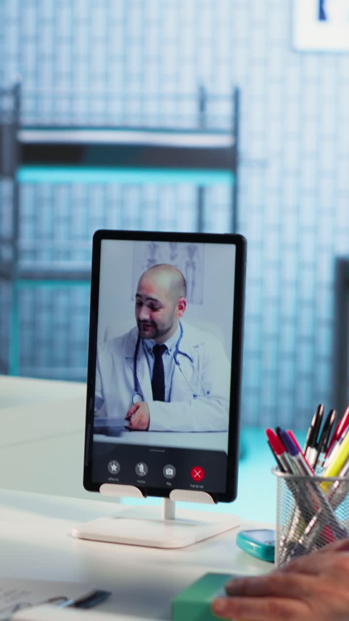 Videoconsulto medico.