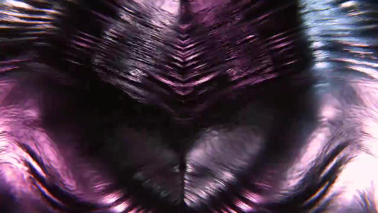 Dynamic Flowing Metallic Texture with Purple and Silver Light Reflections