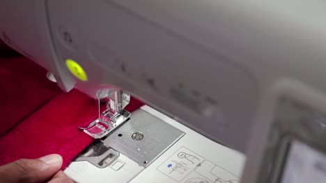 sewing clothes on a sewing machine. long video.