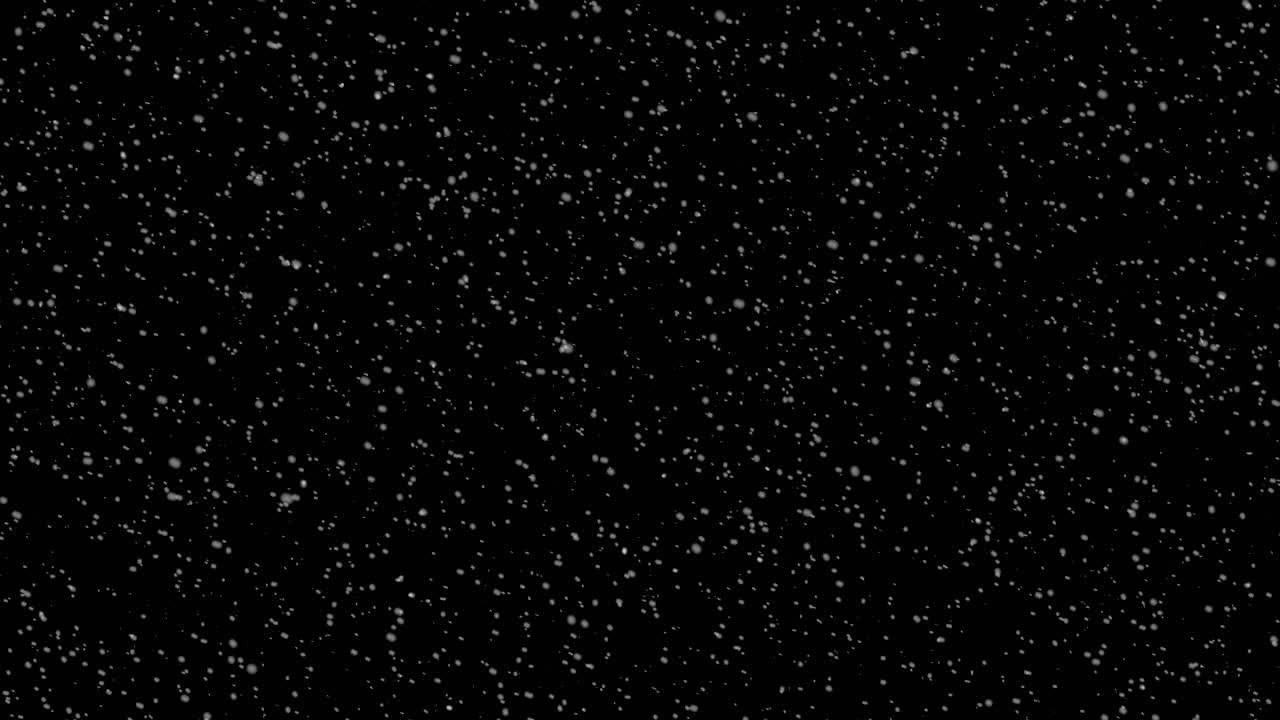 Transparent snow falling