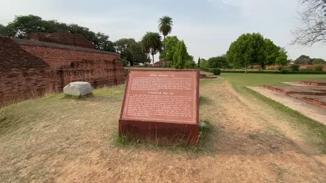 temple number 12 at the ruins of nalanda, bihar, india