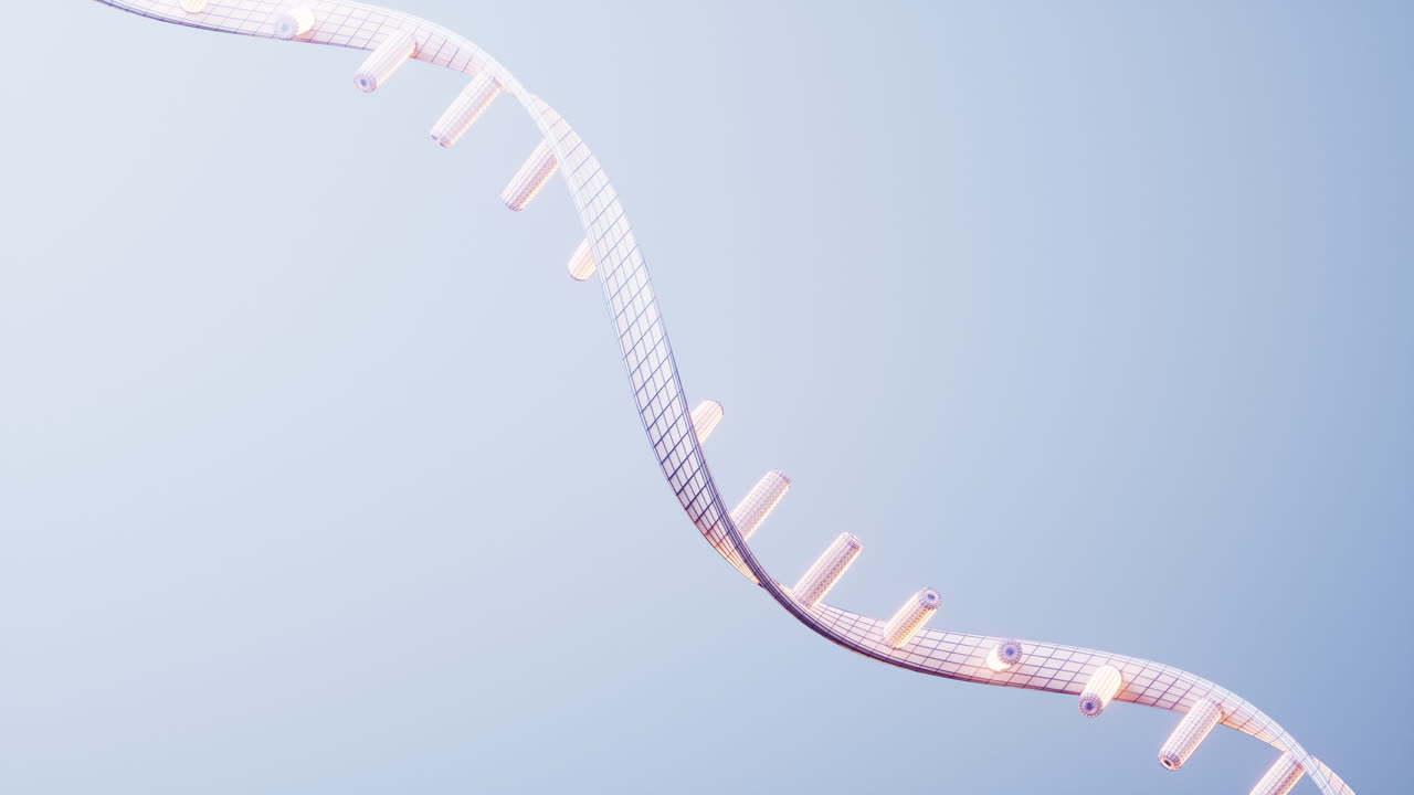 RNA with biological concept, 3d rendering.