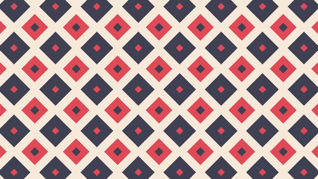 Colourful background with moving pink and green rhombus.