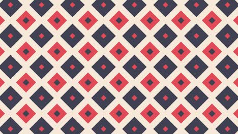 Colourful background with moving pink and green rhombus.