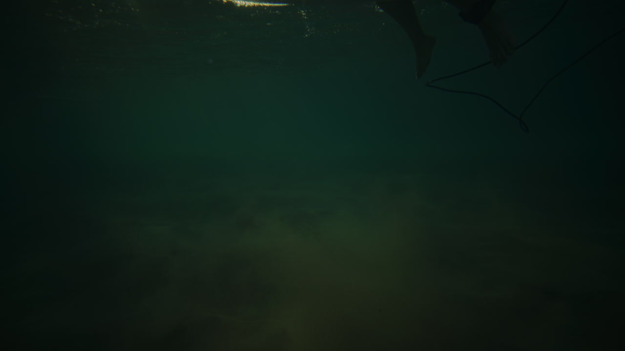 розовый лонгборд и серфер ждут на поверхности океана утром