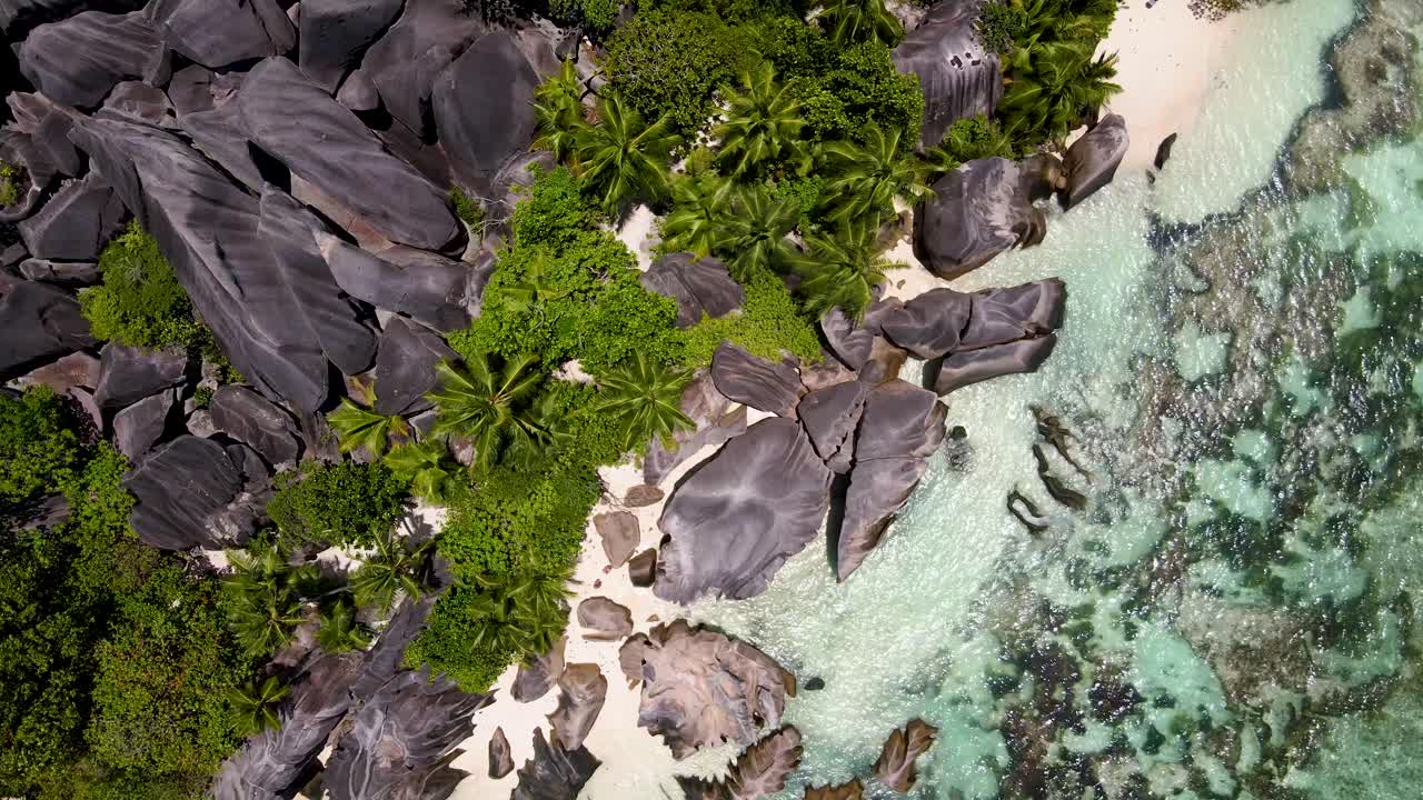 Seychelles La Digue Rocks Aerial Drone41.mp4