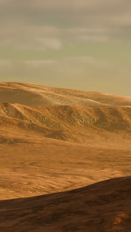 a desert landscape on mars