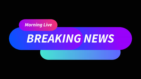 motion graphic of breaking news banners collection