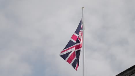 flag of the united kingdom waving in soft wind