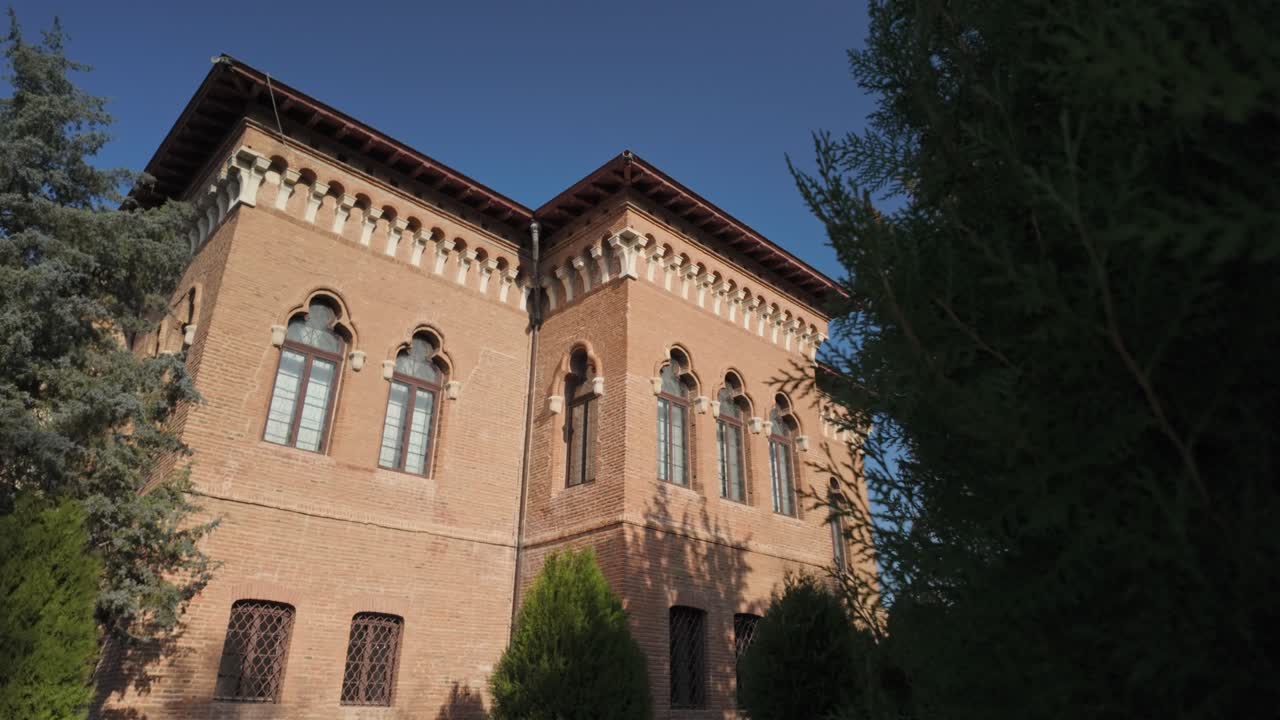 Historic Mogoșoaia Palace facade showcasing Brâncovenesc architecture