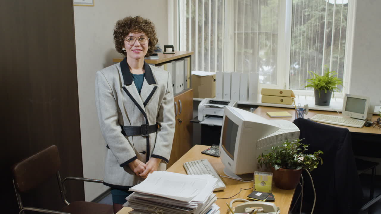 빈티지 사무실.