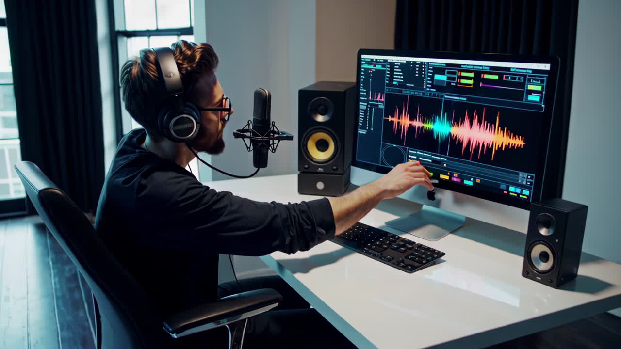 Music Producer at Work