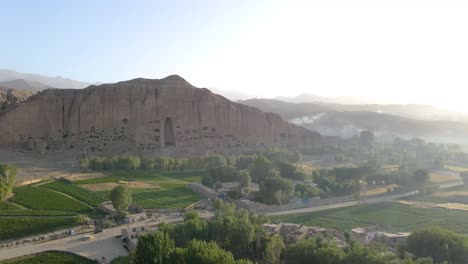 drone footage from buddha of bamyan january 12, ?2022