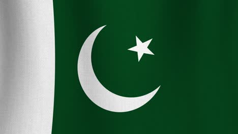 bandera de algodón realista de pakistán como fondo