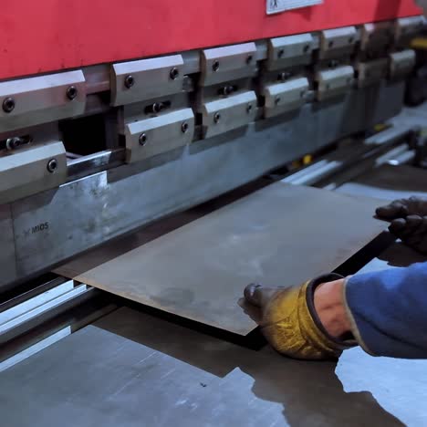 sheet metal bending in factory