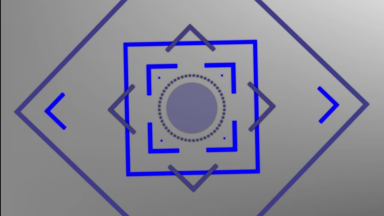 animación del escáner de alcance de neón sobre el texto de inicio de la prensa contra un fondo gris