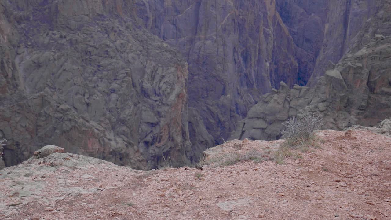 4K Dolly black canyon of the gunnison Cliff