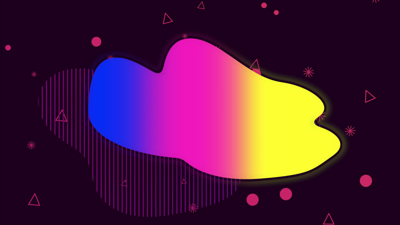 movimiento pequeñas formas geométricas colorido memphis resumen de antecedentes 2