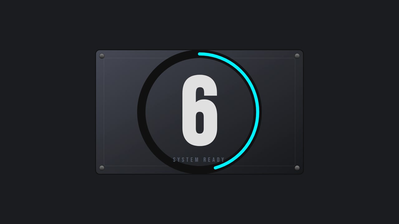 Digital Countdown Timer with System Ready Interface