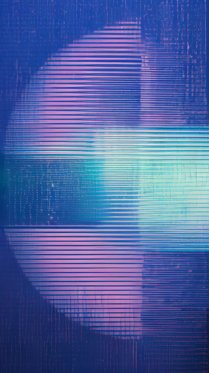 Vertical video: Starting transition lined band and pink arc sliding across UI with thin pink line