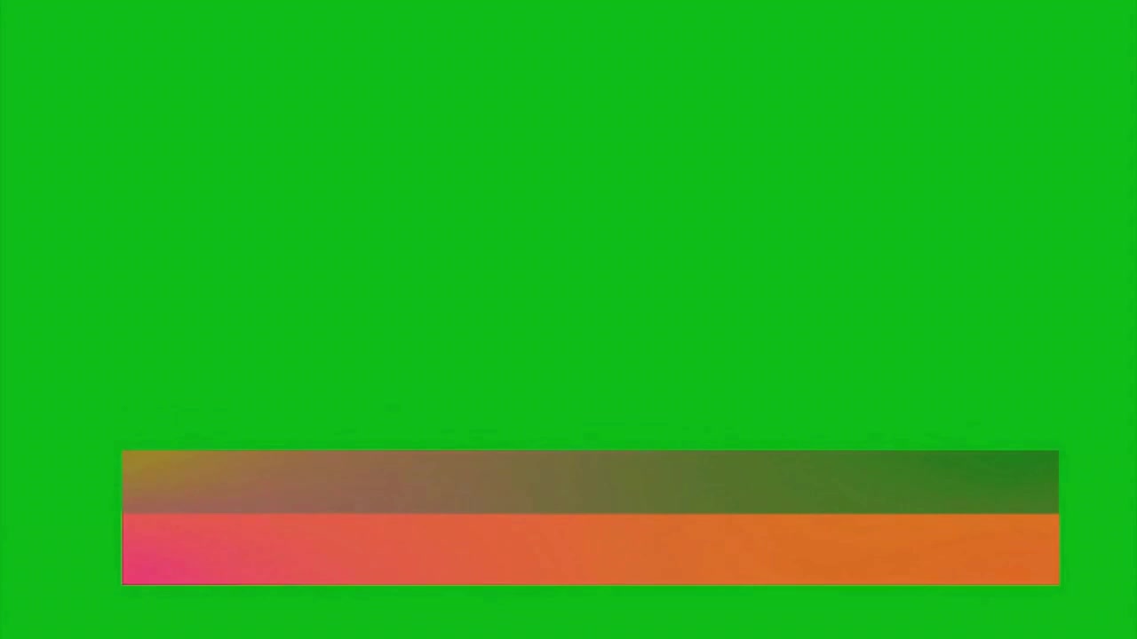 Animated Gradient Lower Third Graphic on Green Screen