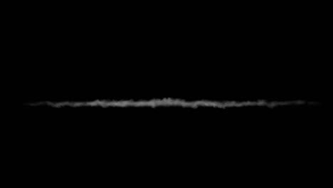 spreading white smoke (type 2), developing from thin line.
