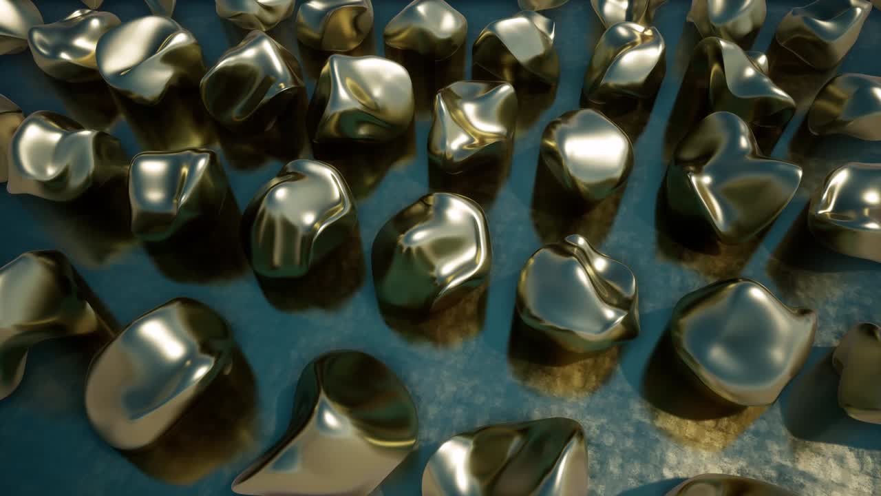 золотой абстрактный объект в абстрактном стиле на золотом светлом фоне. геометрический фон. технический дизайн. элементы дизайна. геометричный абстрактный образец. геометический фон. абстрактный футуристический фон. 4k