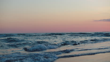sunset over the beach